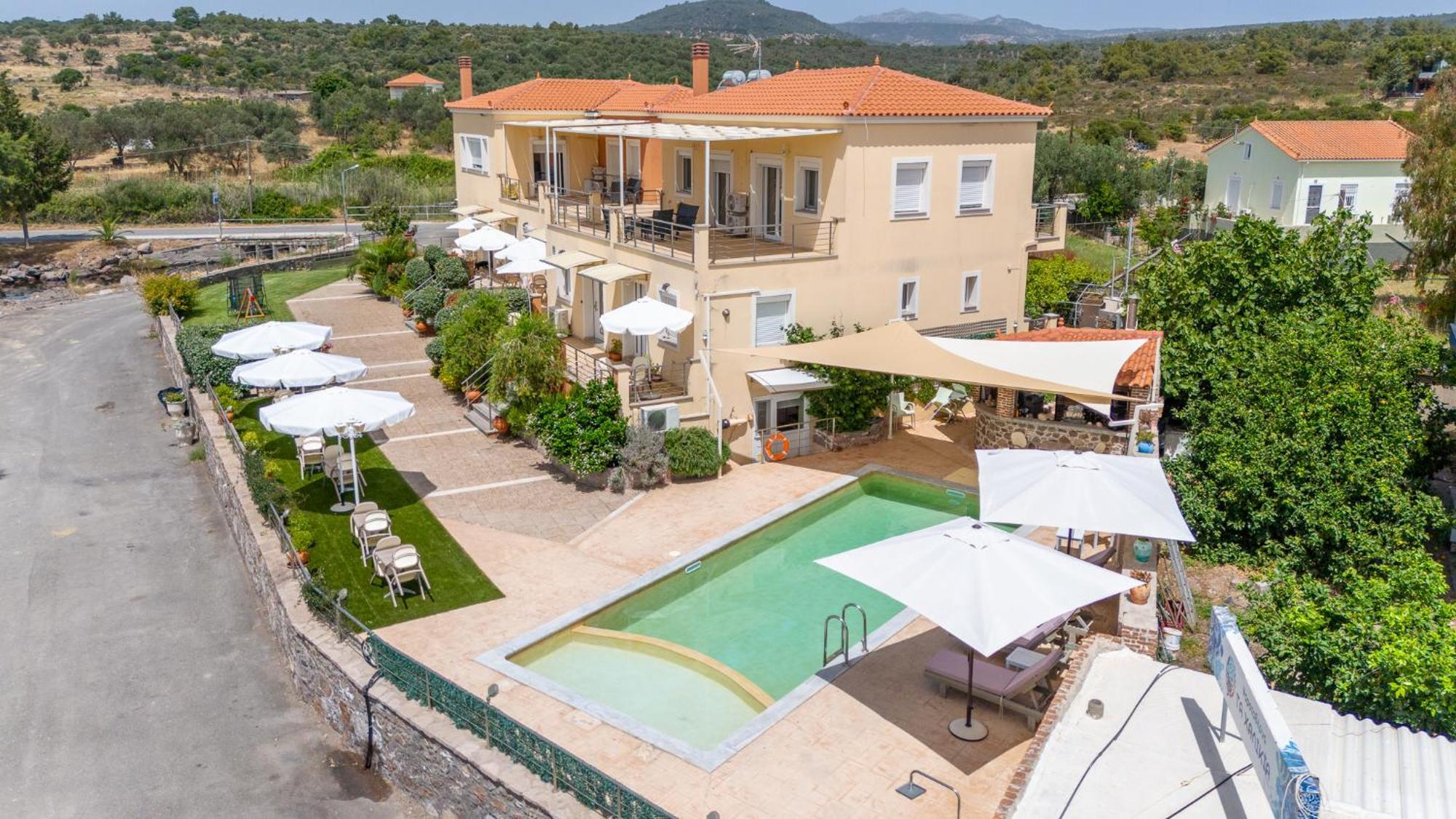Palaiologou Panorama Apartments Mantamádos Zewnętrze zdjęcie